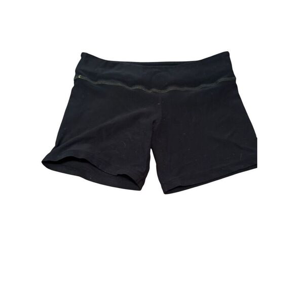 Lululemon reversible biker shorts black sz 8 women’s active workout - Picture 2 of 8